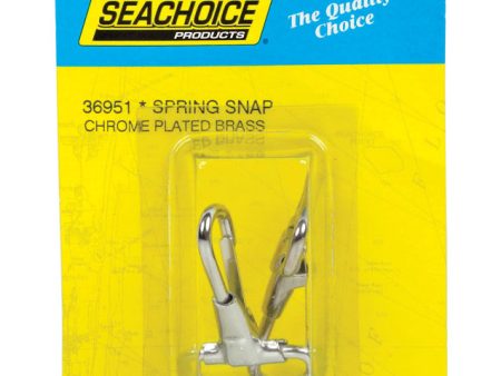 Seachoice Chrome-Plated Brass 2-1 8 in. L X 1 in. W Spring Snaps 2 pk Hot on Sale