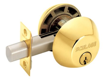 Schlage B-Series Bright Brass Double Cylinder Deadbolt Online