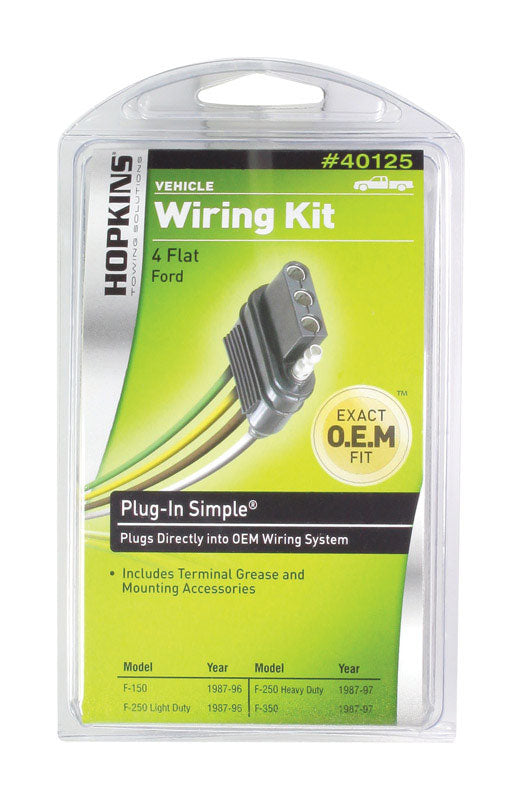 Hopkins 4 Flat Vehicle Wiring Kit Fashion