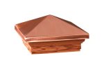 Deckorators 3.5 in. H X 6 in. W Copper Wood Post Cap For Sale