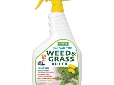 Harris Sea Salt 10X Weed and Grass Weed and Vegetation Killers RTU Liquid 32 oz Sale