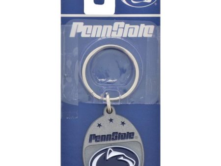 HILLMAN NCAA Tempered Steel Blue Split Ring Keychain Online now