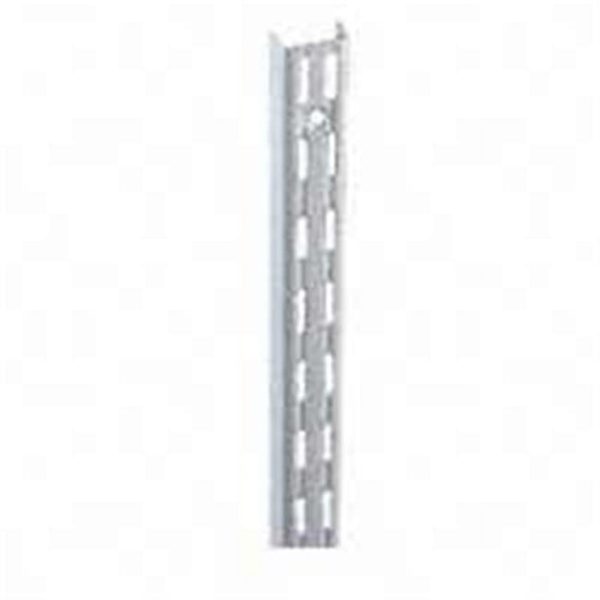 Knape & Vogt 82 Series White Steel Double Slot Bracket 14 Ga. 78 in. L Online now