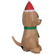 Gemmy Christmas Inflatable Golden Retriever 42 in. Inflatable For Cheap