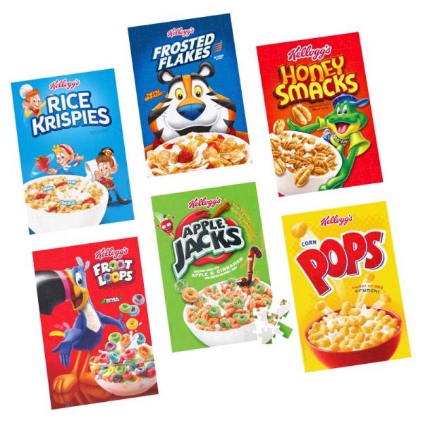 Spin Master Kellogg s Cereal Fun Pack Puzzles Multicolored Online now