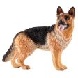 Schleich Farm World German Shepherd Dog Toy Plastic Black Brown on Sale