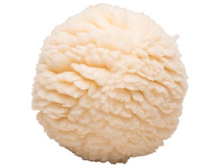 HuggleHounds Beige Fleece Ball Dog Toy Small 1 pk on Sale