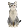 Schleich Farm World Sitting Cat Toy Plastic Black White For Cheap