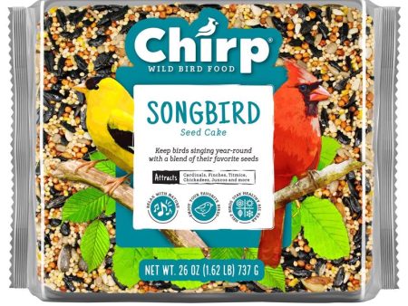 Chirp Songbird Black Oil Sunflower Seed Cake 26 oz For Cheap