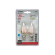 Satco B11 E12 (Candelabra) Filament LED Bulb Warm White 40 Watt Equivalence 2 pk Supply