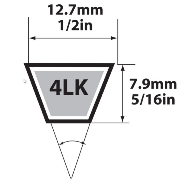 Mitsuboshi Super KB 4LK330 V-Belt 0.5 in. W X 33 in. L For Riding Mowers Online