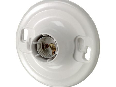 Leviton Plastic Incandescent Medium Base Keyless Lampholder 1 pk For Sale