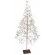 Celebrations Platinum LED Multi Shimmering Tree 4.5 ft. Pathway Decor For Sale