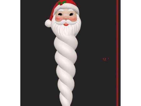 Mr. Christmas LED Blow Mold Santa Icicle 12 in. Hanging Decor For Discount