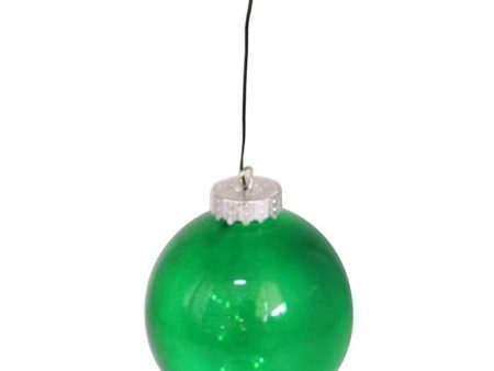 Celebrations LED Green Ornament 5 in. Hanging Decor Online now