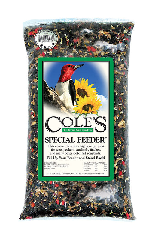 Cole s Special Feeder Assorted Species Black Oil Sunflower Wild Bird Food 20 lb Cheap