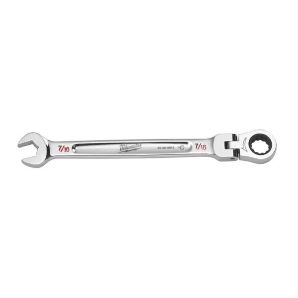 Milwaukee 7 16 in. X 7 16 in. 12 Point SAE Flex Head Combination Wrench 6.75 in. L 1 pc Discount