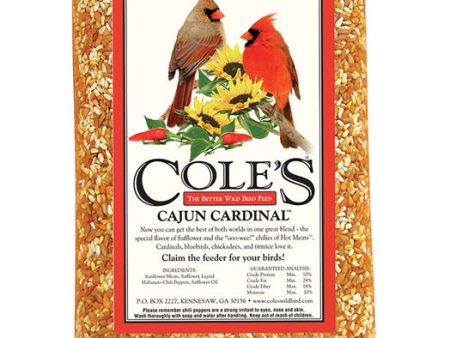 Cole s Cajun Cardinal Assorted Species Sunflower Meats Wild Bird Food 10 lb Cheap