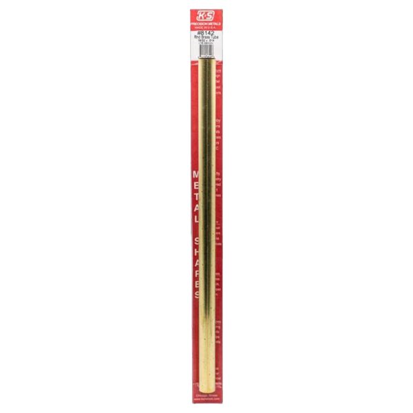 K&S 19 32 in. D X 12 in. L Round Brass Tube 1 pk Online now