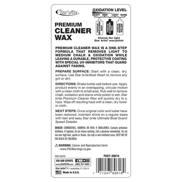 Star brite CleanerWax Liquid 16 oz Supply