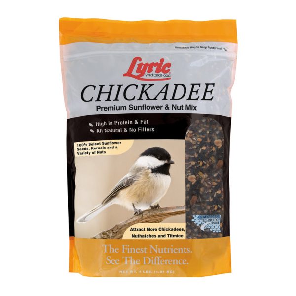 Lyric Chickadee Sunflower Seeds and Peanuts Wild Bird Food 4 lb Supply