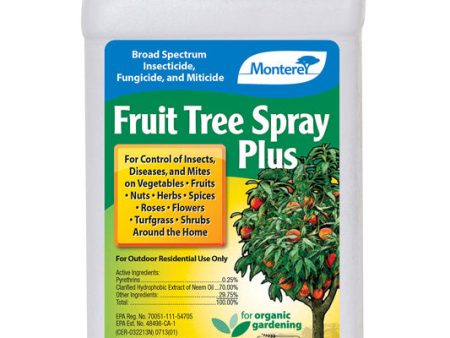 Monterey Fruit Tree Spray Plus Organic Insect Killer Liquid Concentrate 1 pt For Sale