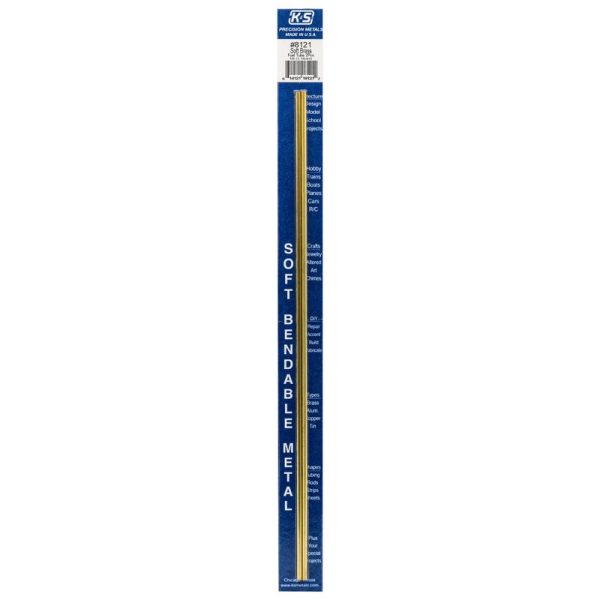 K&S 1 8 in. D X 12 in. L Round Brass Tube 2 pk Supply