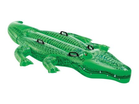 Intex Green Vinyl Inflatable Giant Gator Ride-On Pool Float Online Sale