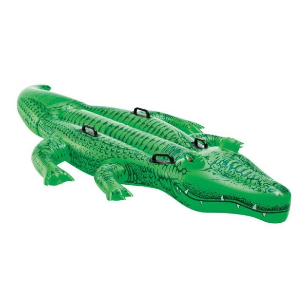 Intex Green Vinyl Inflatable Giant Gator Ride-On Pool Float Online Sale