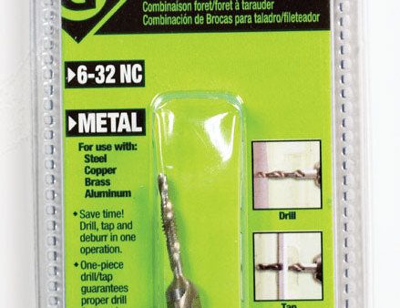 GREENLEE High Speed Steel Drill and Tap Bit 6-32 1 pc Sale